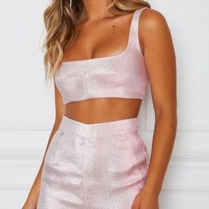 White Fox Boutique Say Something Crop Top!